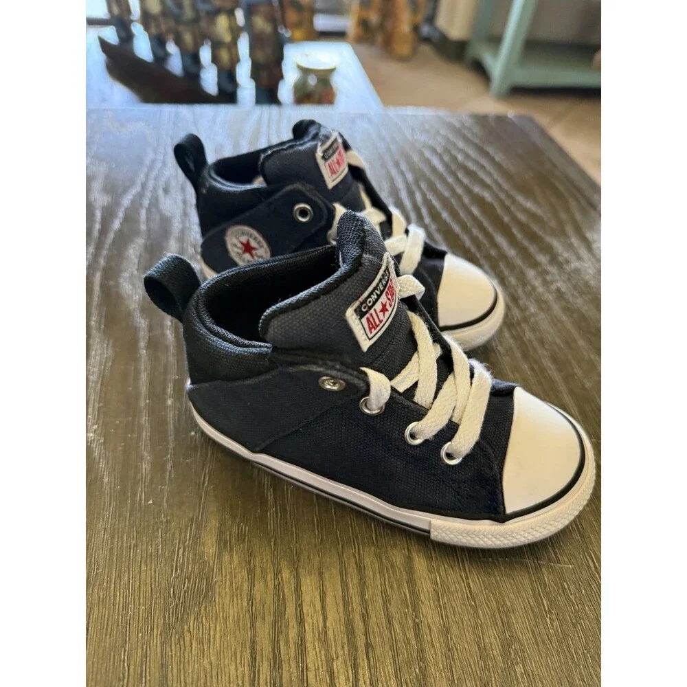 Converse Chuck Taylor All Star Navy/black High Top Sneaker Toddler Sz 8